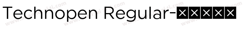 Technopen Regular字体转换